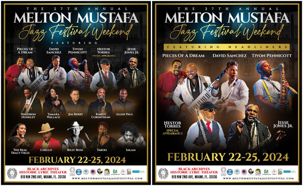 2024 Melton Mustafa Jazz Festival flyers